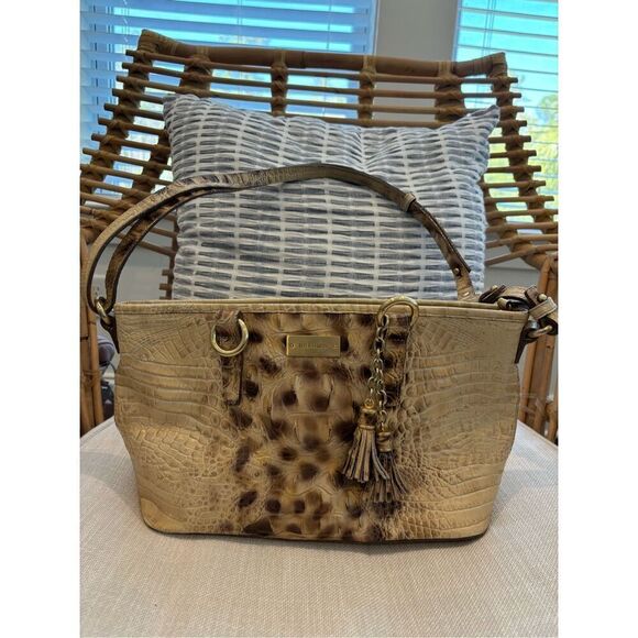 Brahmin Asher croc shoulder bag, $399 - Picture 1 of 8